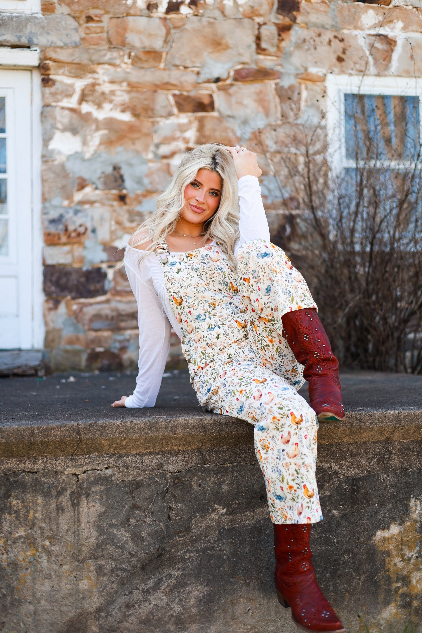 Spring Chicken Overalls