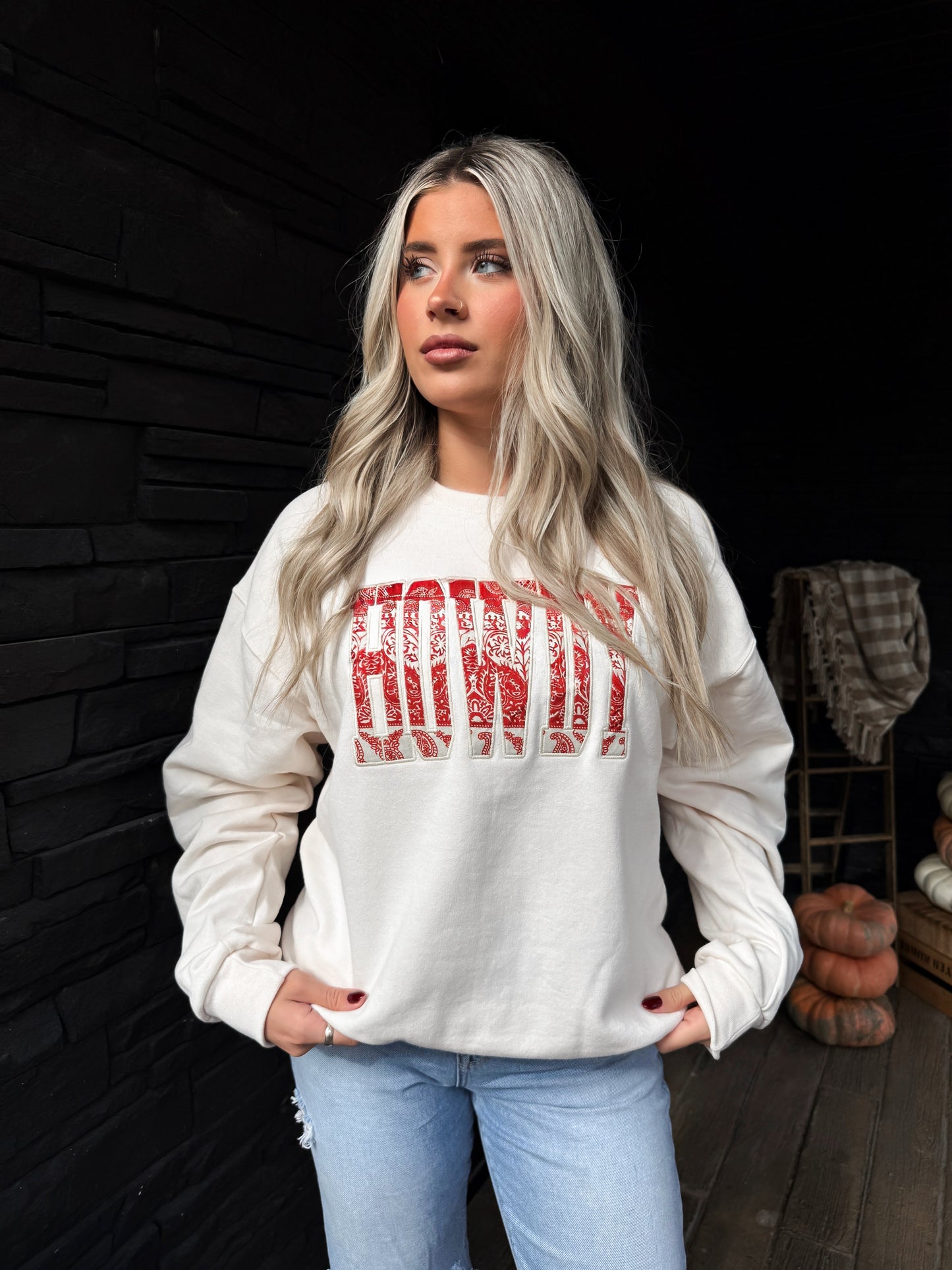 HOWDY Oversized Crewneck - Paisley