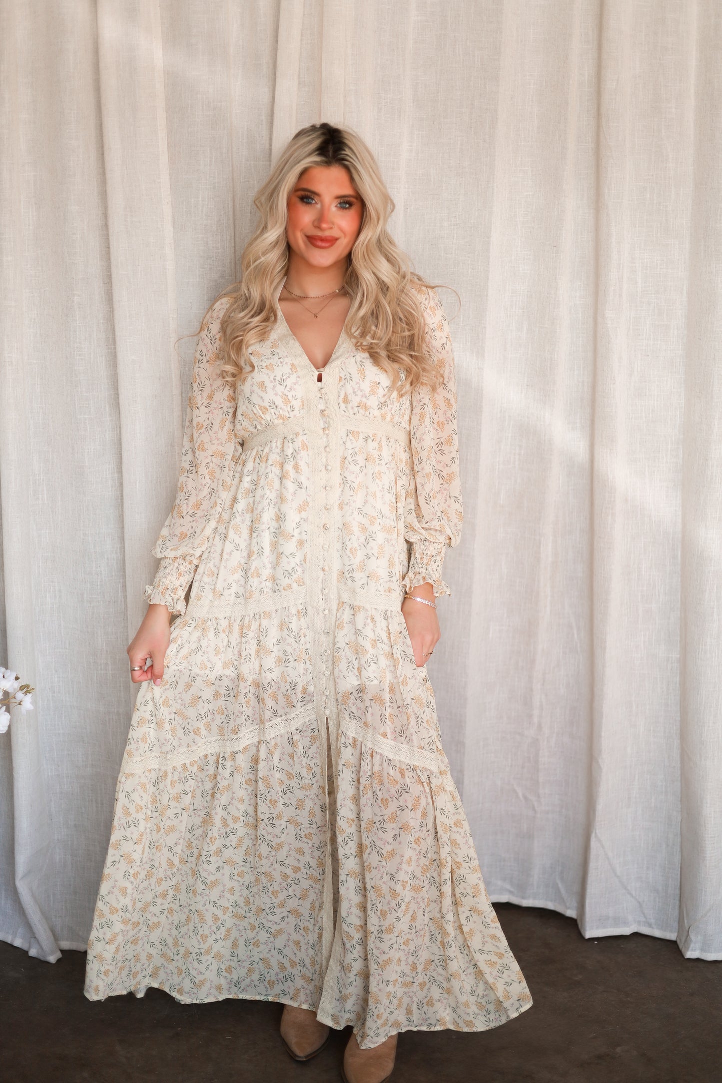 Daffodil Creme Maxi Dress