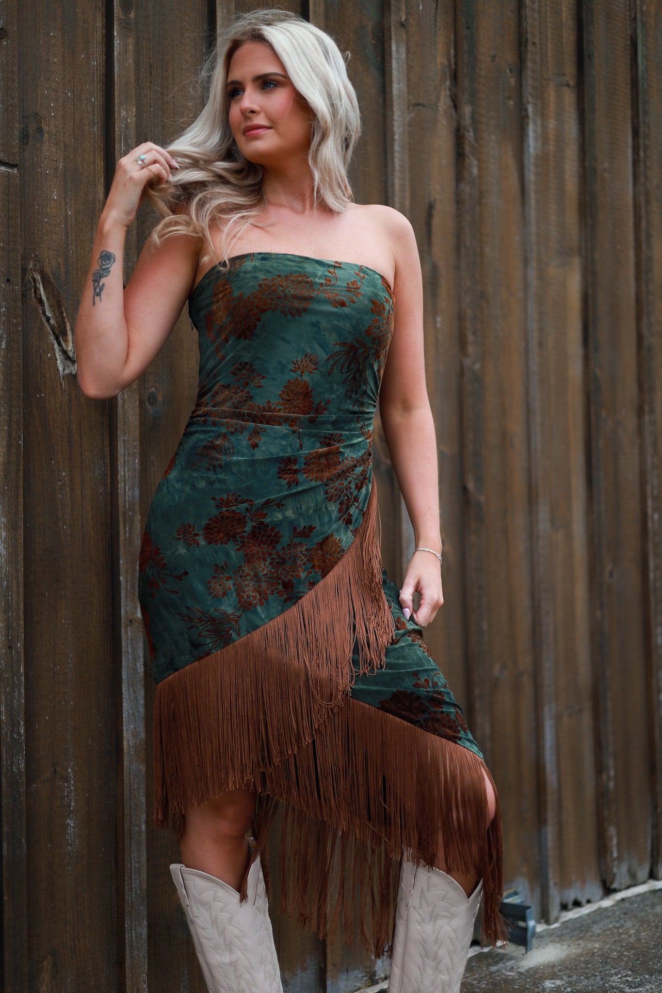 Freebird Fringe Midi Dress