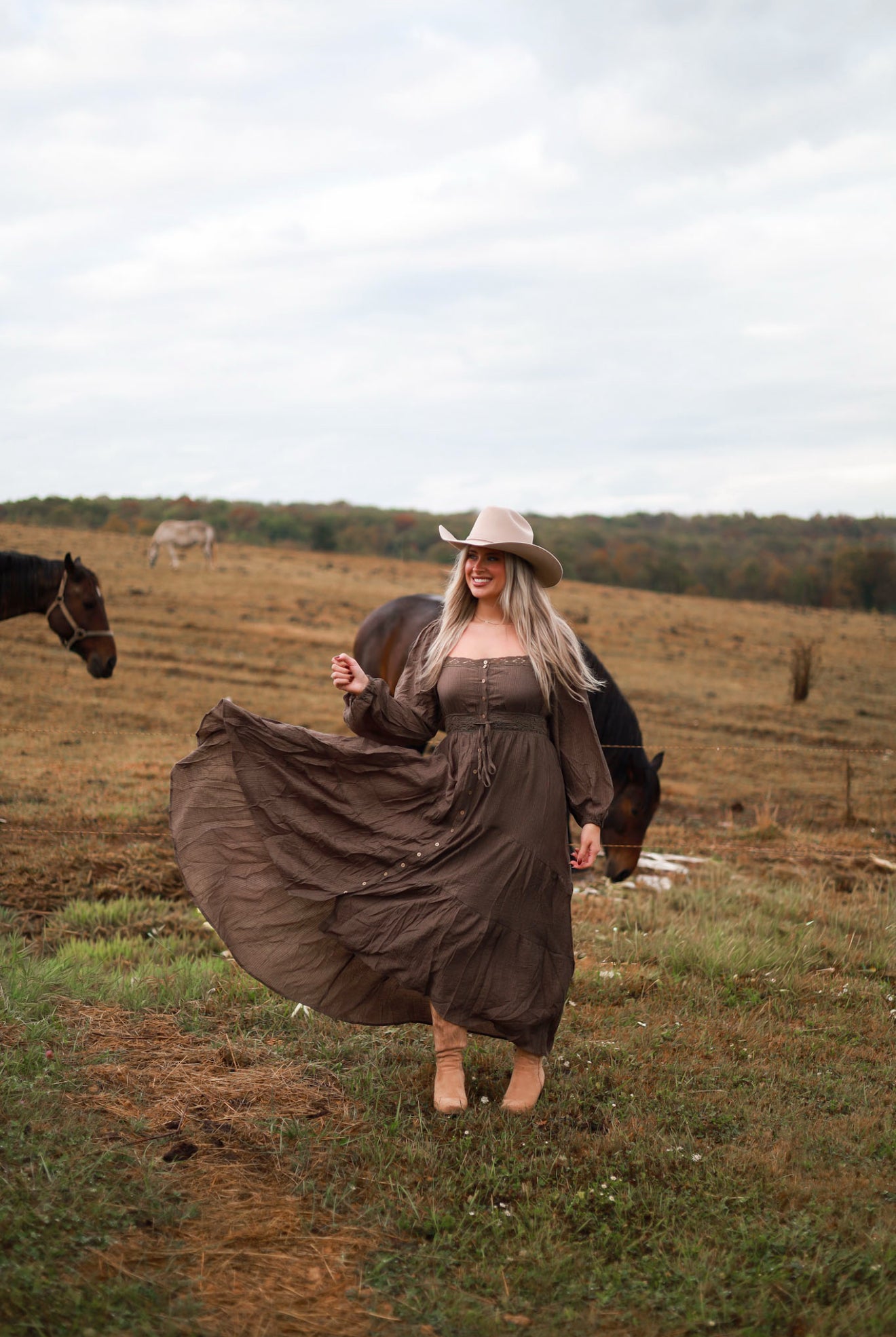 Runaway Acres Lace Maxi Dress