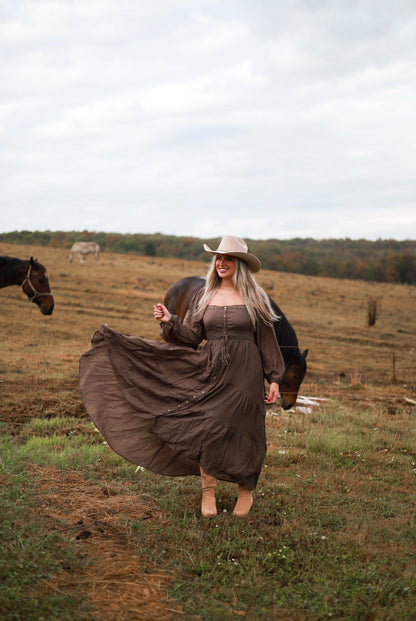 Runaway Acres Lace Maxi Dress