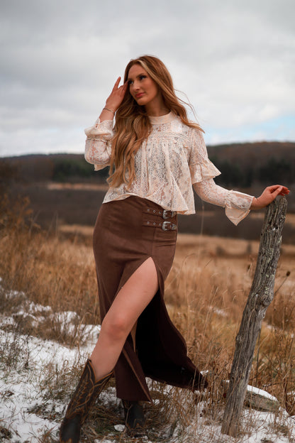 Bronc & Buckle Maxi Skirt