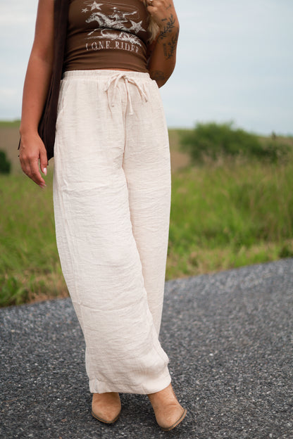 Oak Wide Leg Linen Pants