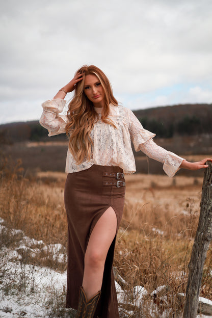 Bronc & Buckle Maxi Skirt