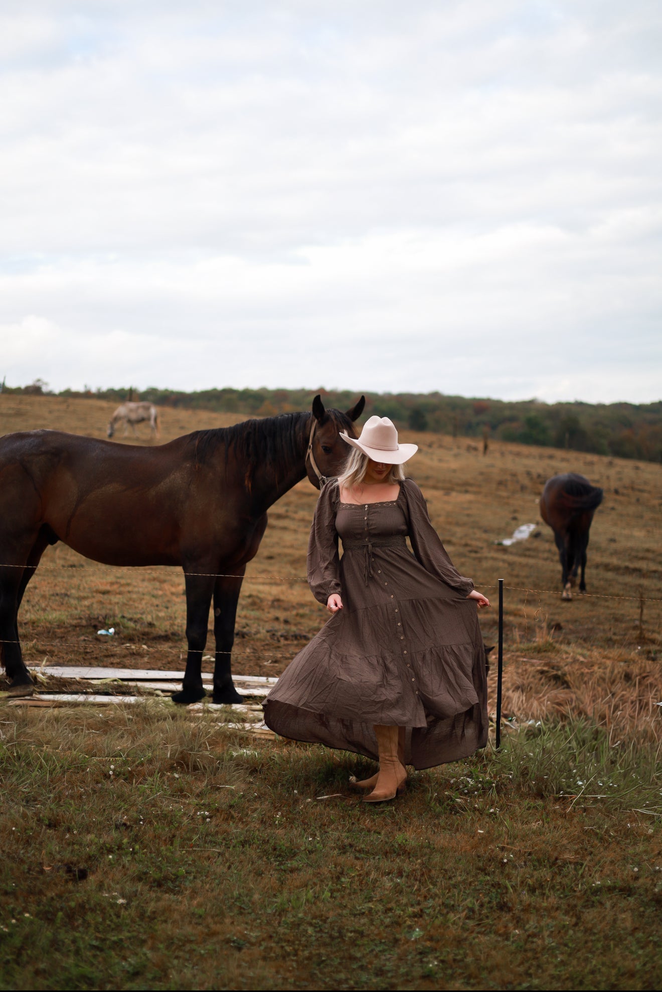 Runaway Acres Lace Maxi Dress