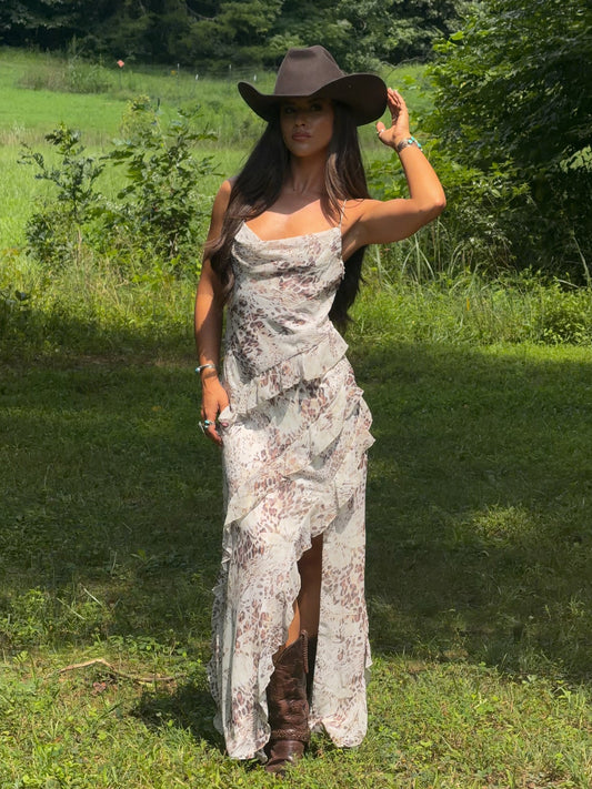Ella Leopard Maxi Dress