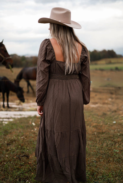 Runaway Acres Lace Maxi Dress
