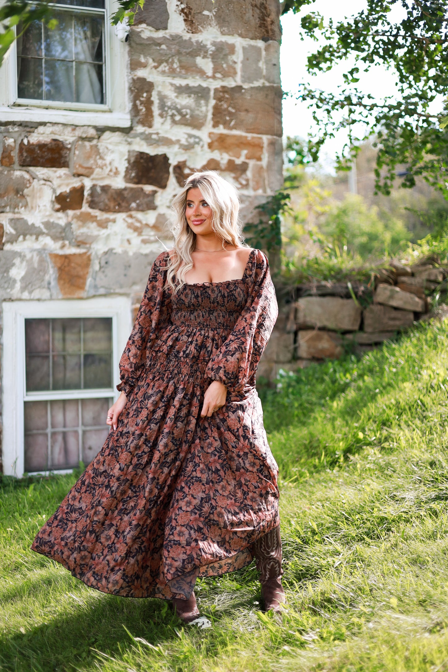 Marigold Manor Maxi Dress - Black