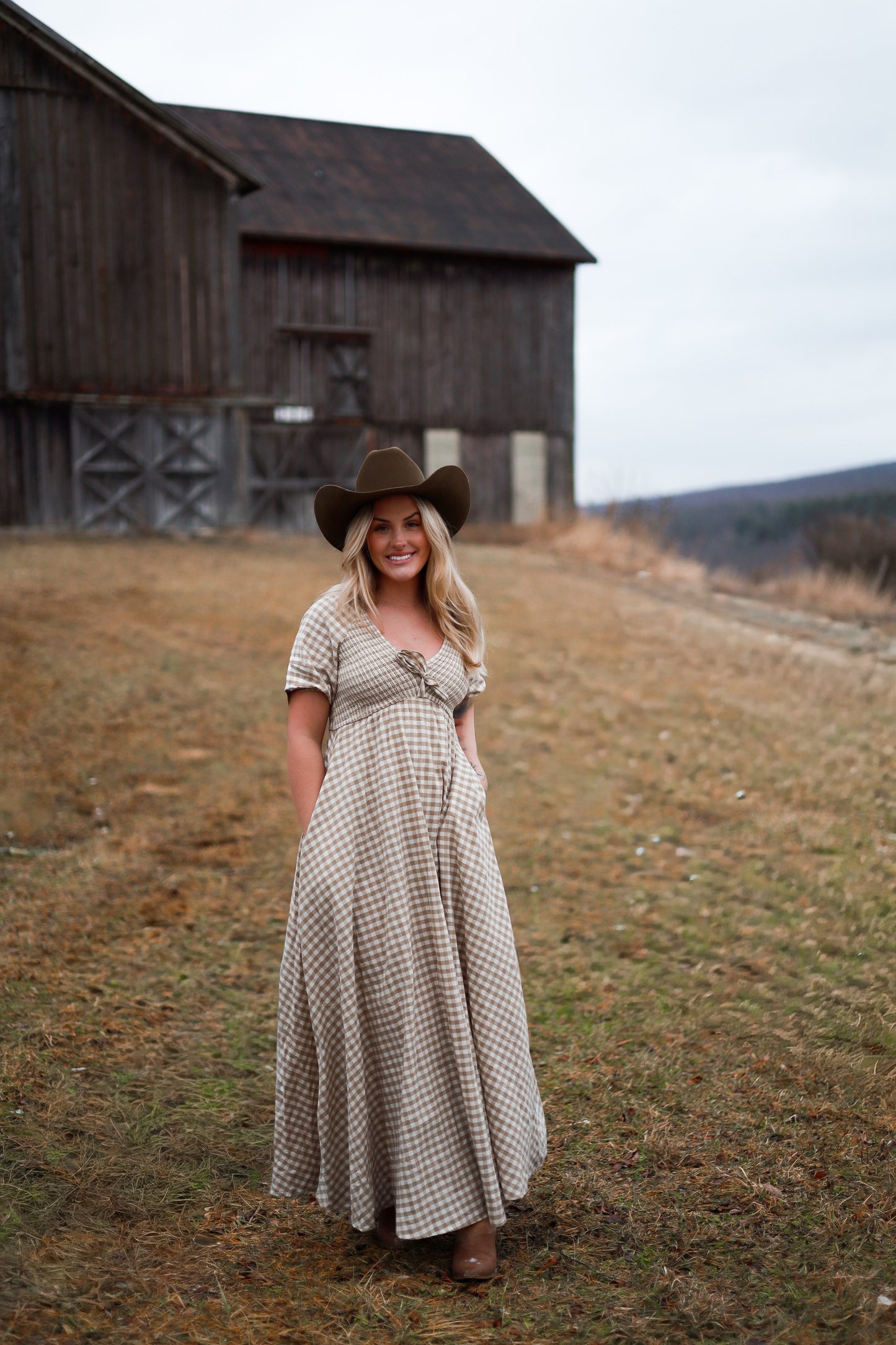 Meadow Gingham Maxi Dress
