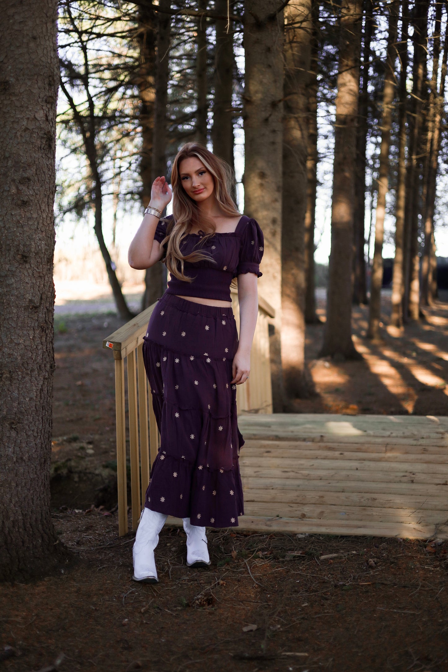 Plum Grove Bohemian Skirt Set