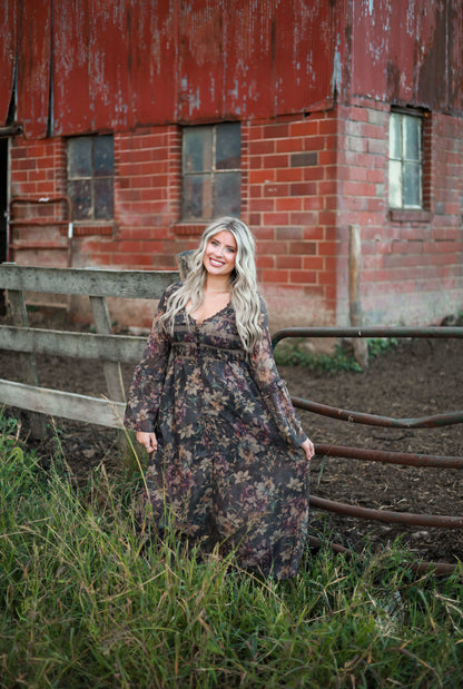 Winewood Petals Maxi Dress