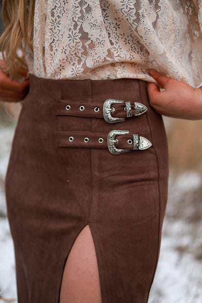 Bronc & Buckle Maxi Skirt