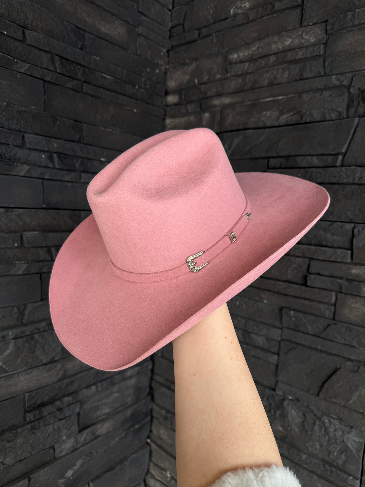 Lone Star Straw Cowgirl Hat With Pink Trim Size Large Rhinestone Pink Straw Western Hat – Bullhide Ladies Cowboy Hat main image 4