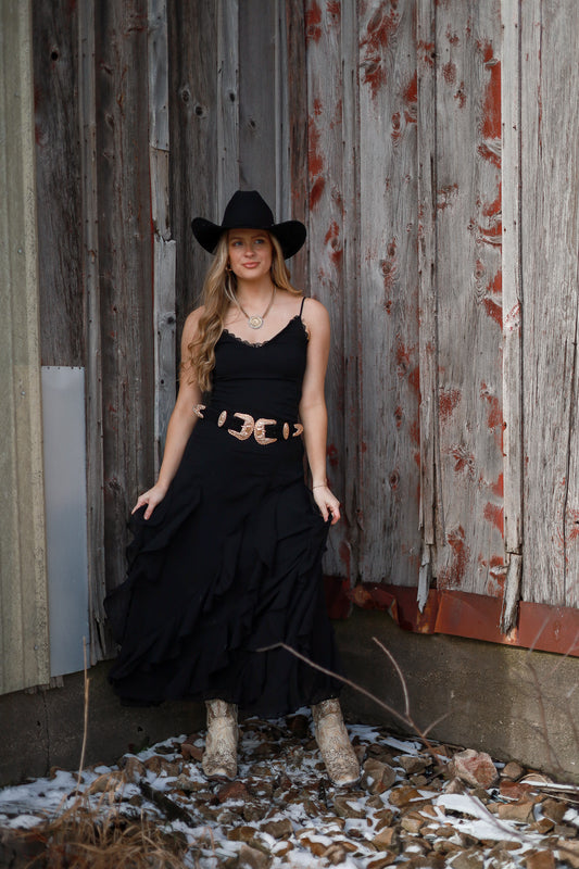 Wildflower Ruffle Lace Dress