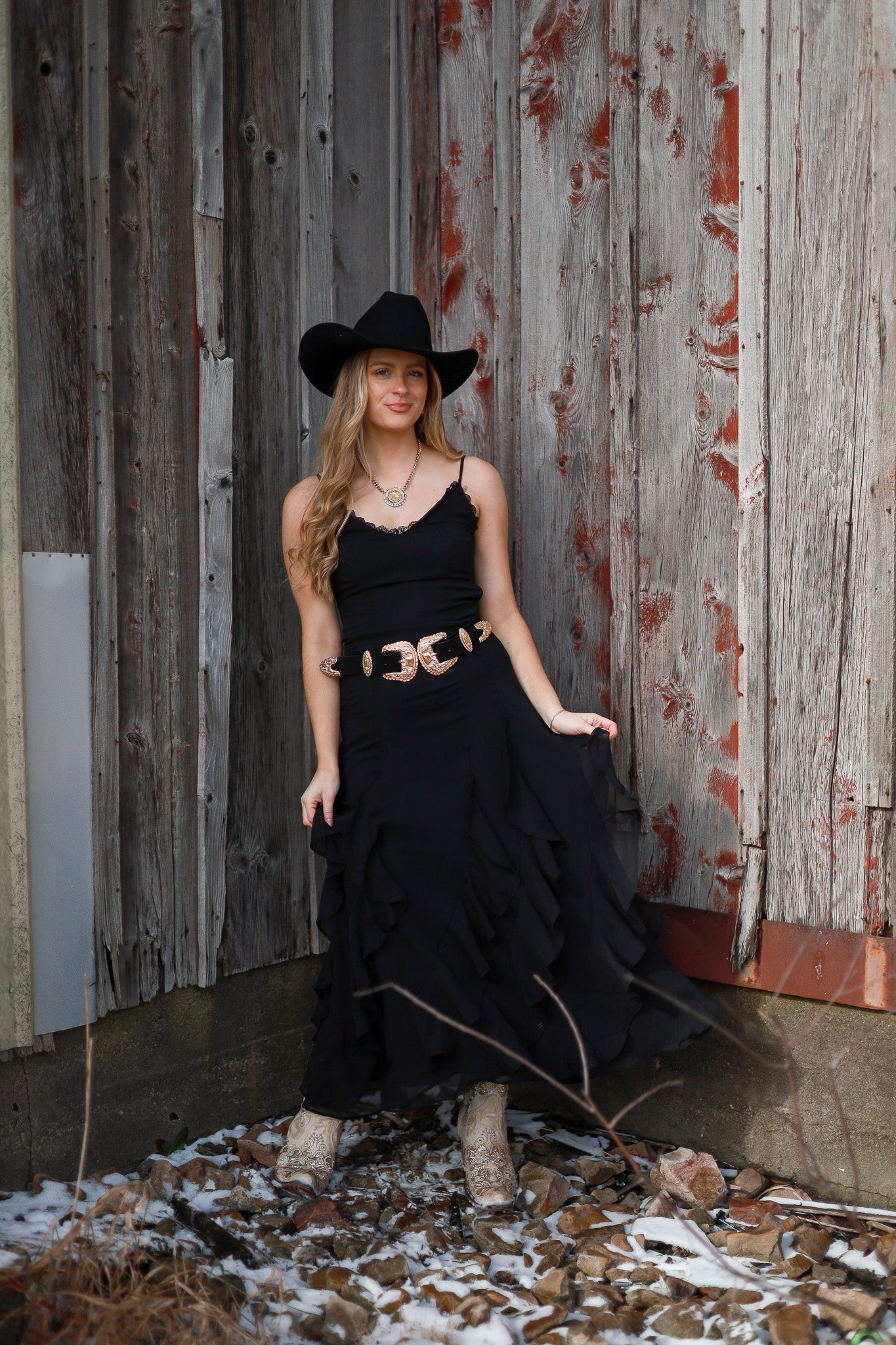 Wildflower Ruffle Lace Dress