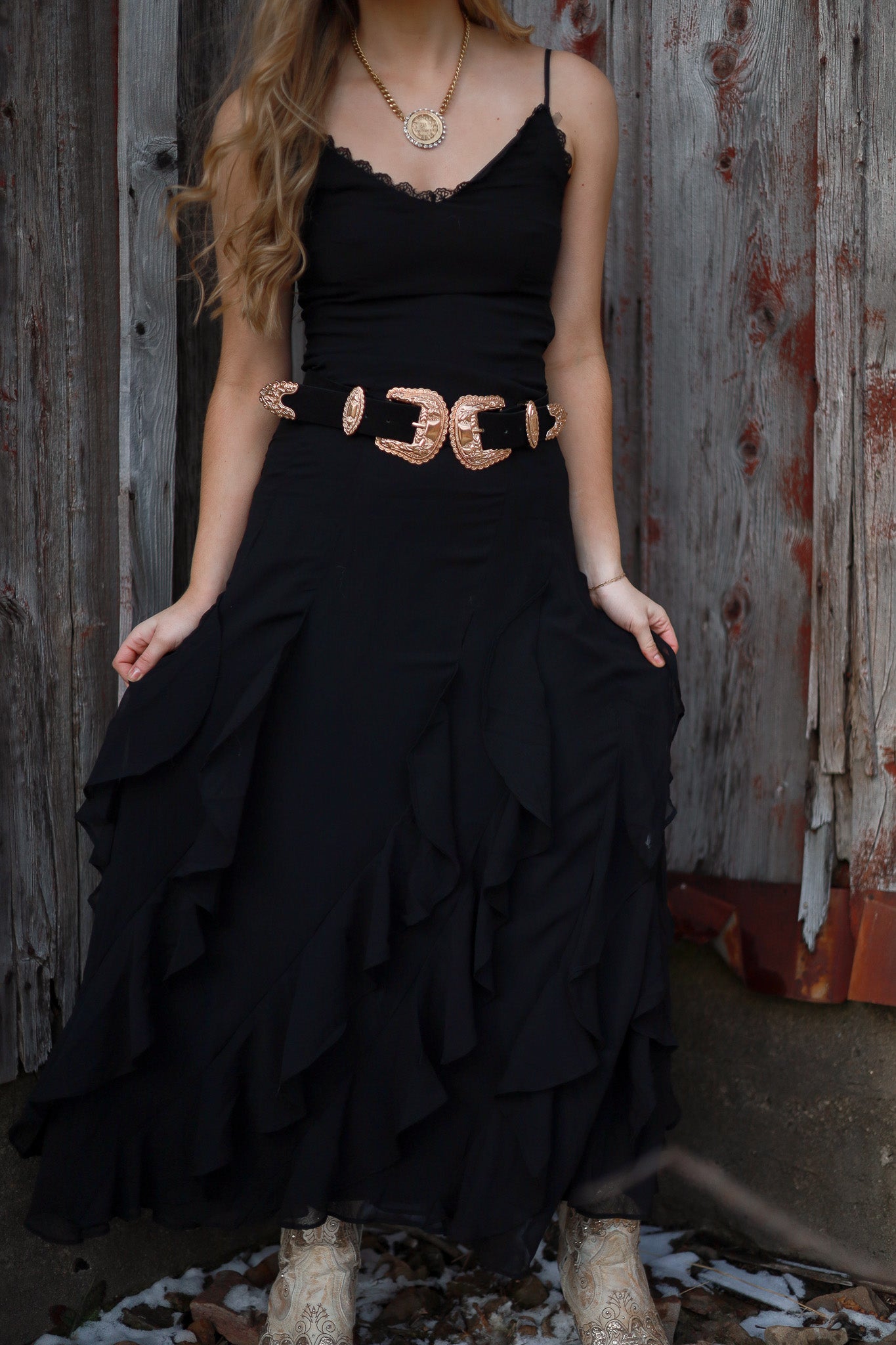 Wildflower Ruffle Lace Dress