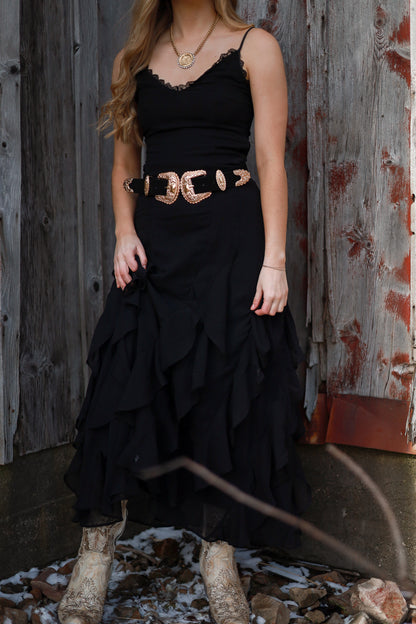 Wildflower Ruffle Lace Dress