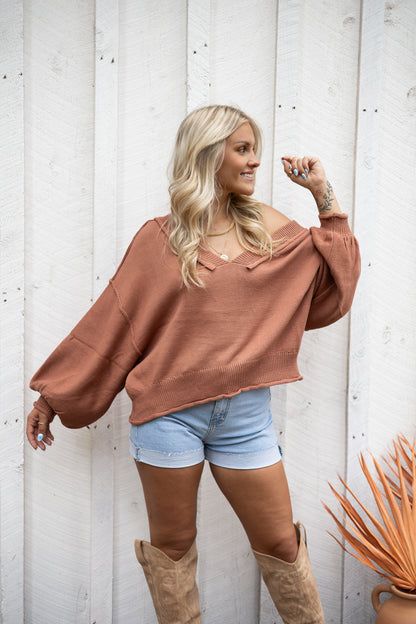 Vacay Everyday Top - Terracotta