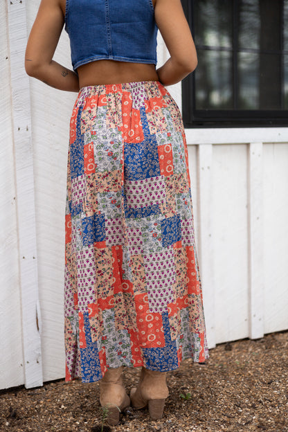 Daphnie Patchwork Skirt