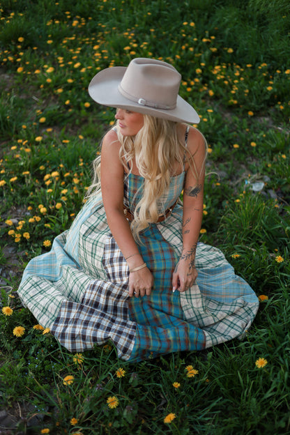 Sagebrush Plaid Maxi Dress - Wild Mint