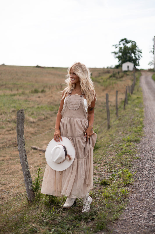 Countryside Chic Overall Dress