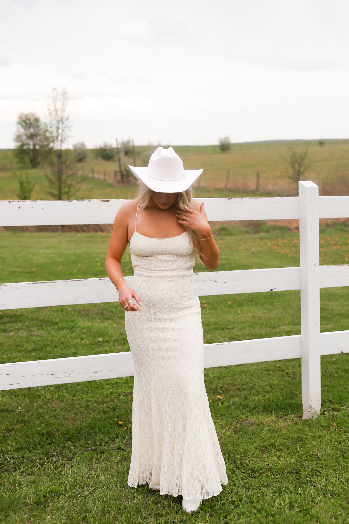Runaway Bride Lace Maxi Dress