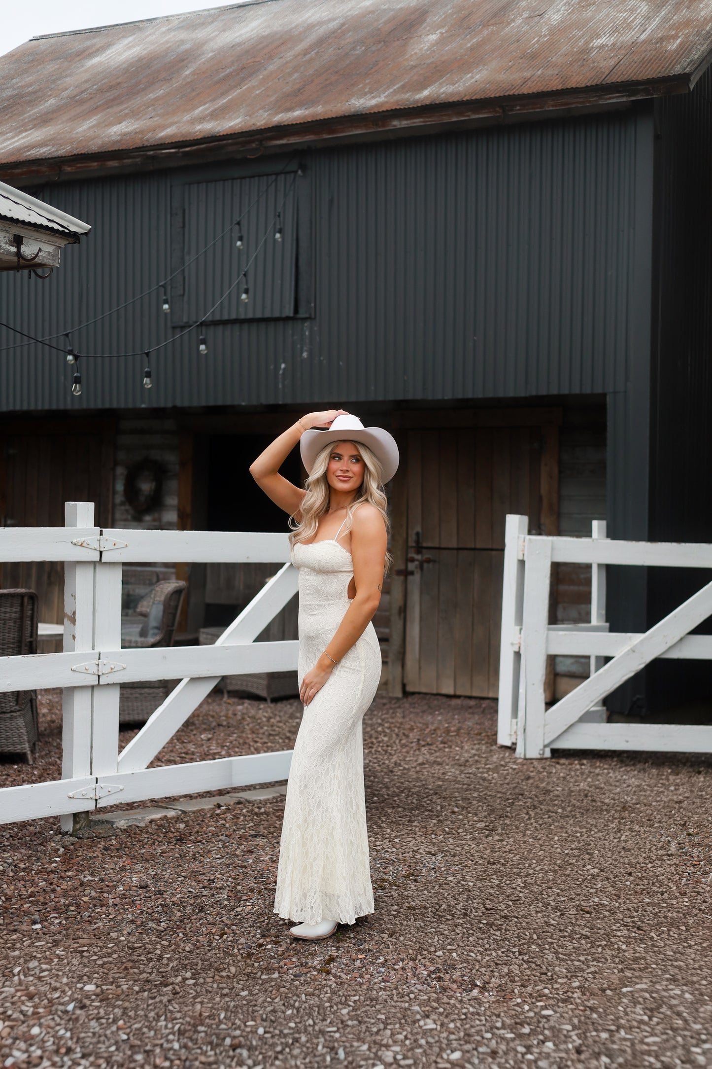 Runaway Bride Lace Maxi Dress