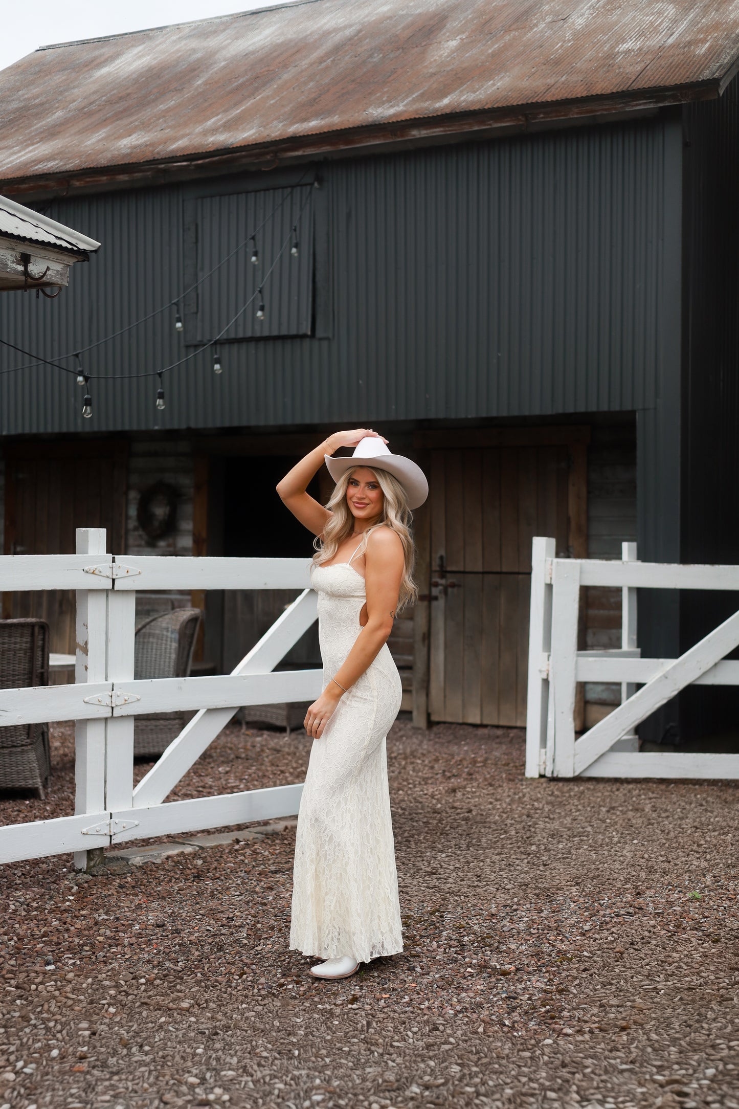 Runaway Bride Lace Maxi Dress
