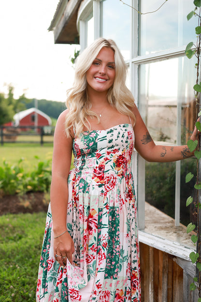 Dahlia Drop Waist Midi Dress