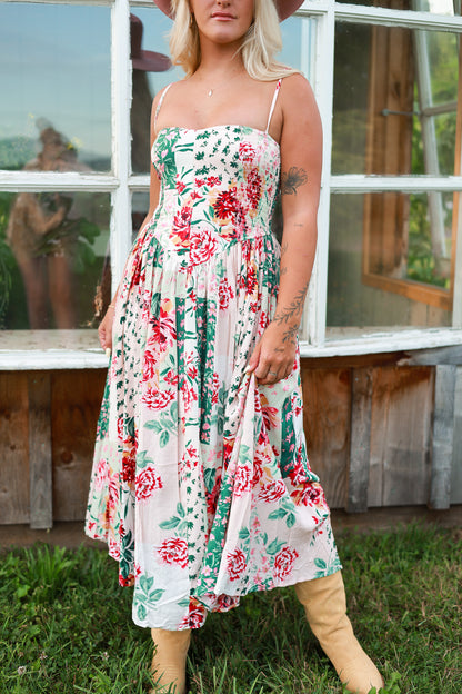 Dahlia Drop Waist Midi Dress