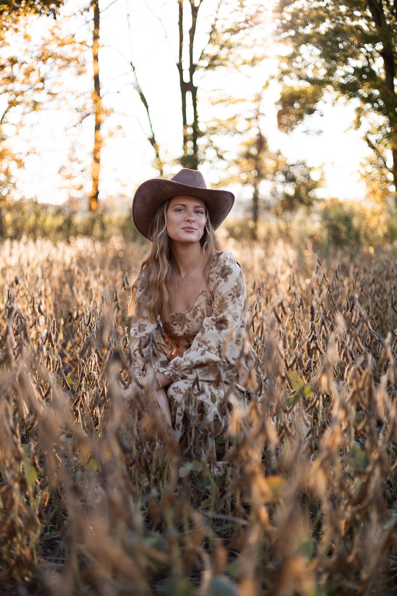 Tuscan Petals Maxi Dress