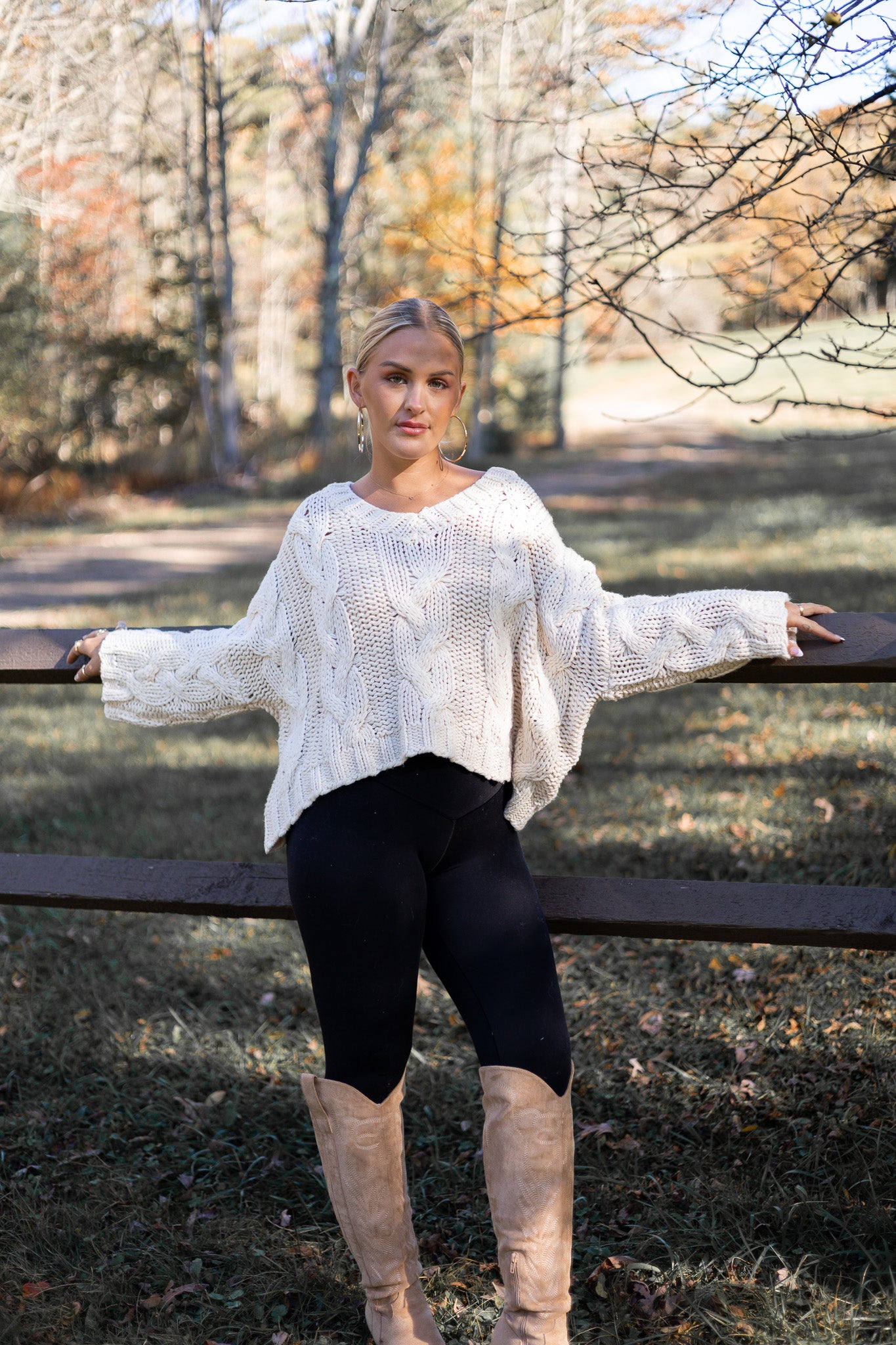 White Cloud Chunky Knit Sweater