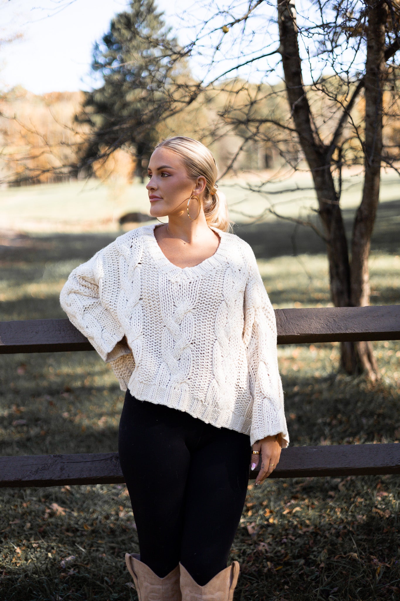 White Cloud Chunky Knit Sweater