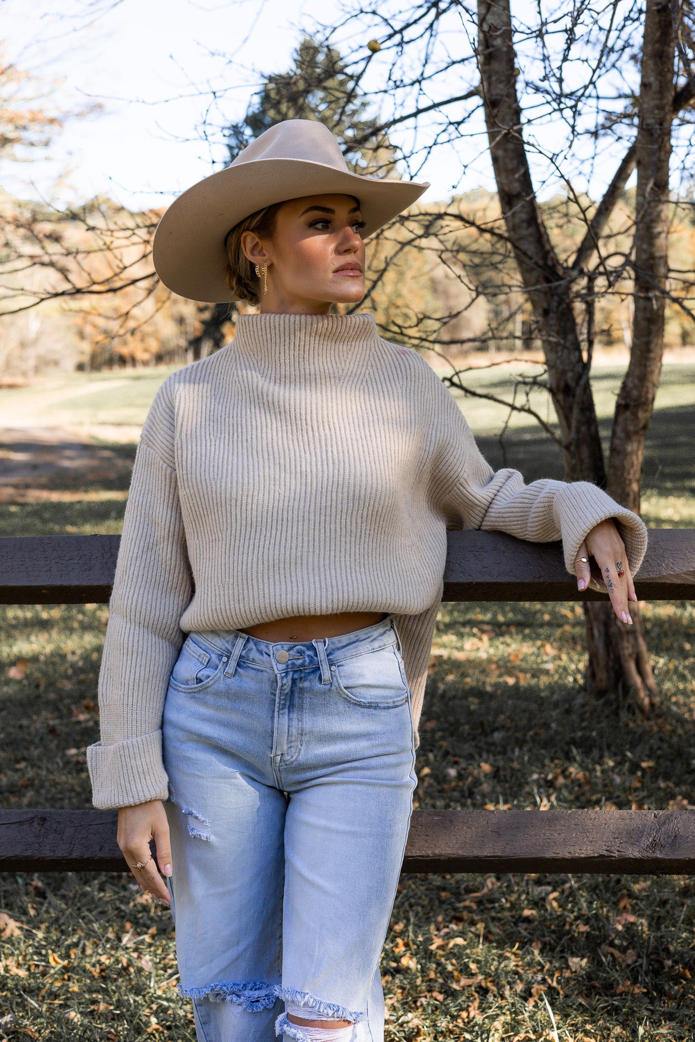 Canyon Knit Sweater - Cream