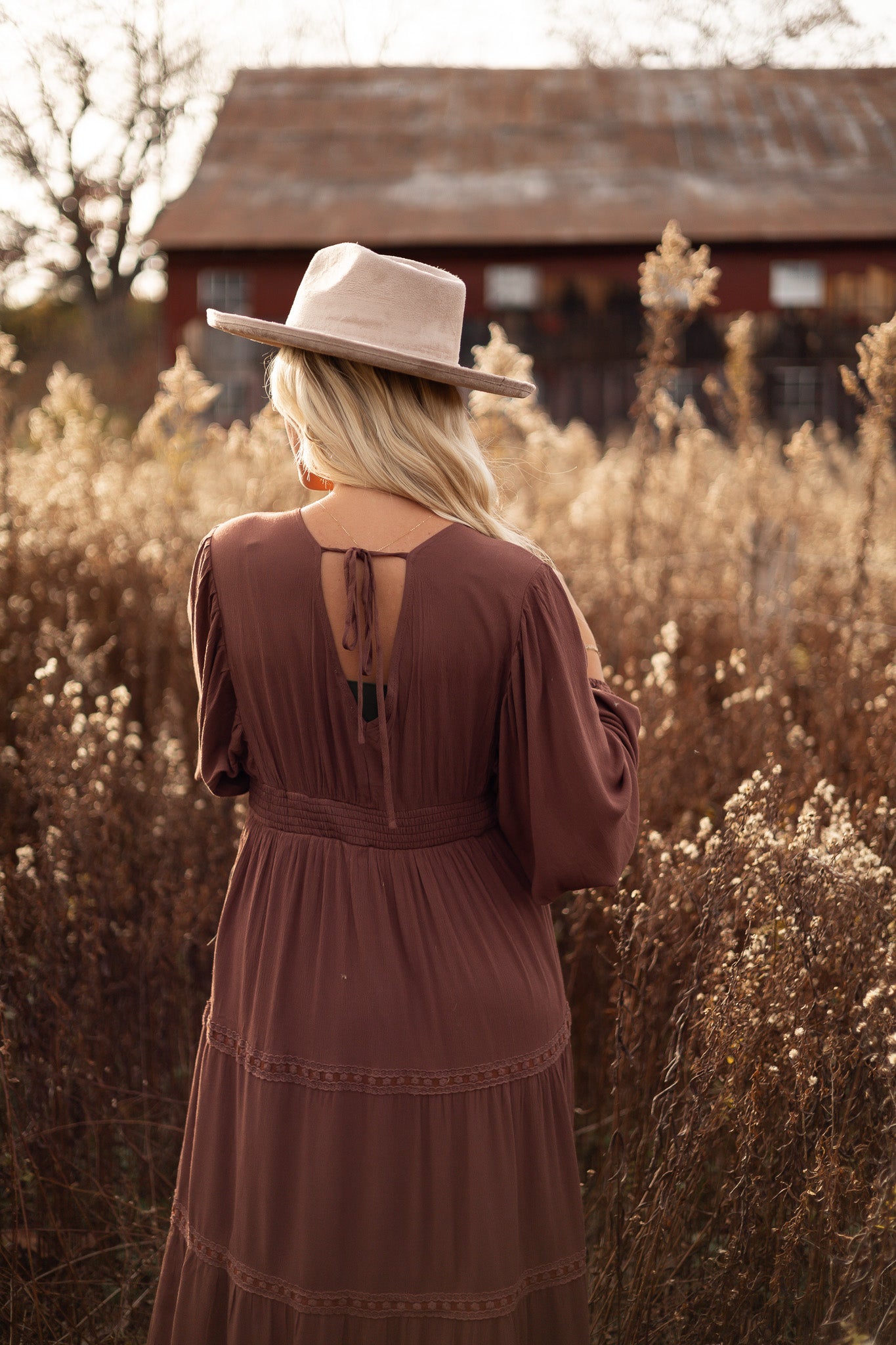 Hazelnut Prairie Maxi Dress