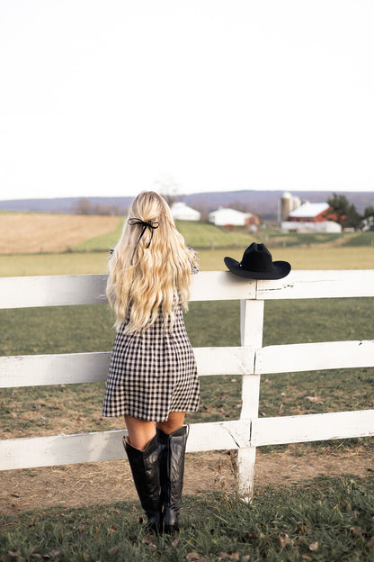 Dreaming Of Gingham Mini Dress