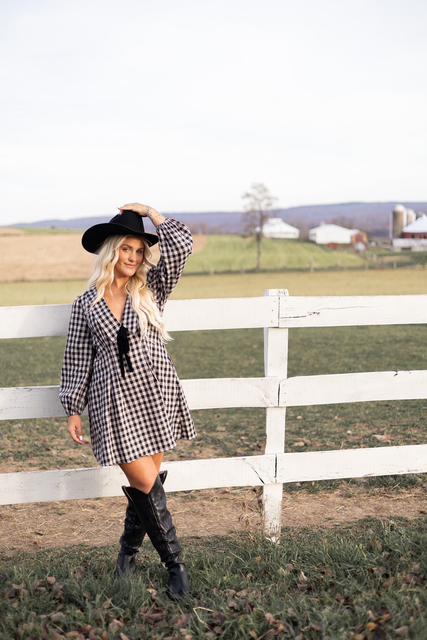 Dreaming Of Gingham Mini Dress