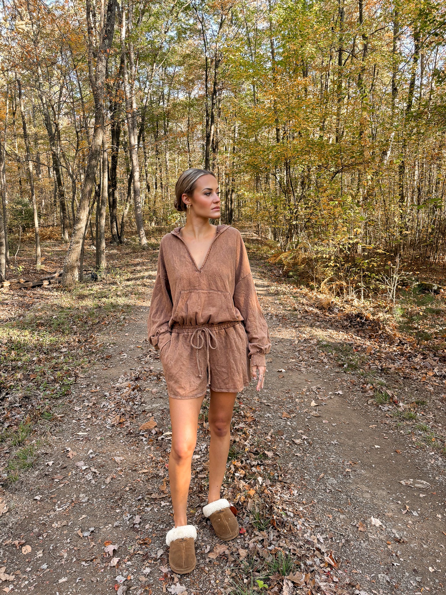 Clay Creek Romper - Brown