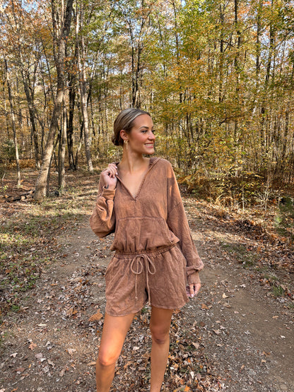 Clay Creek Romper - Brown