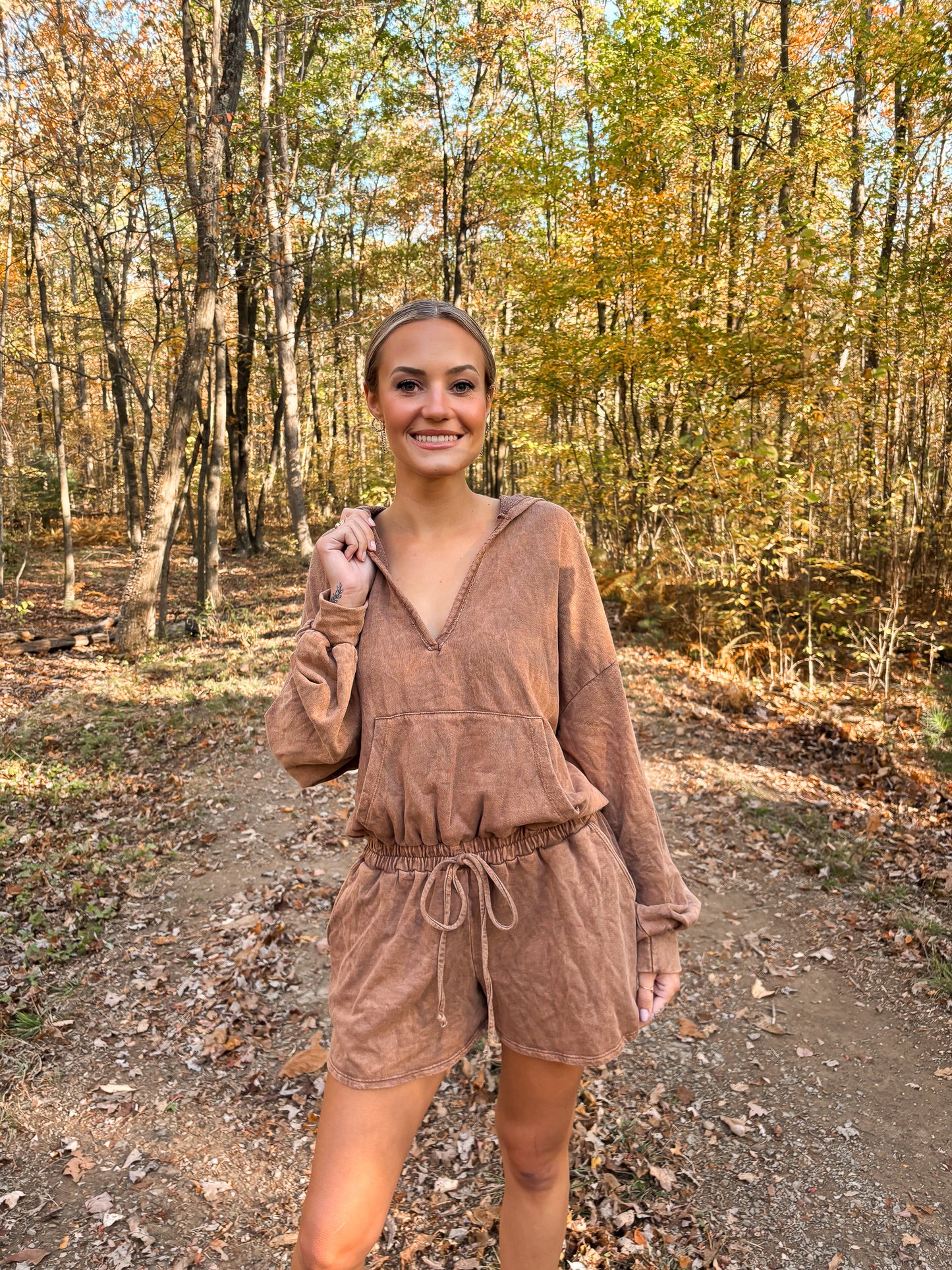 Clay Creek Romper - Brown