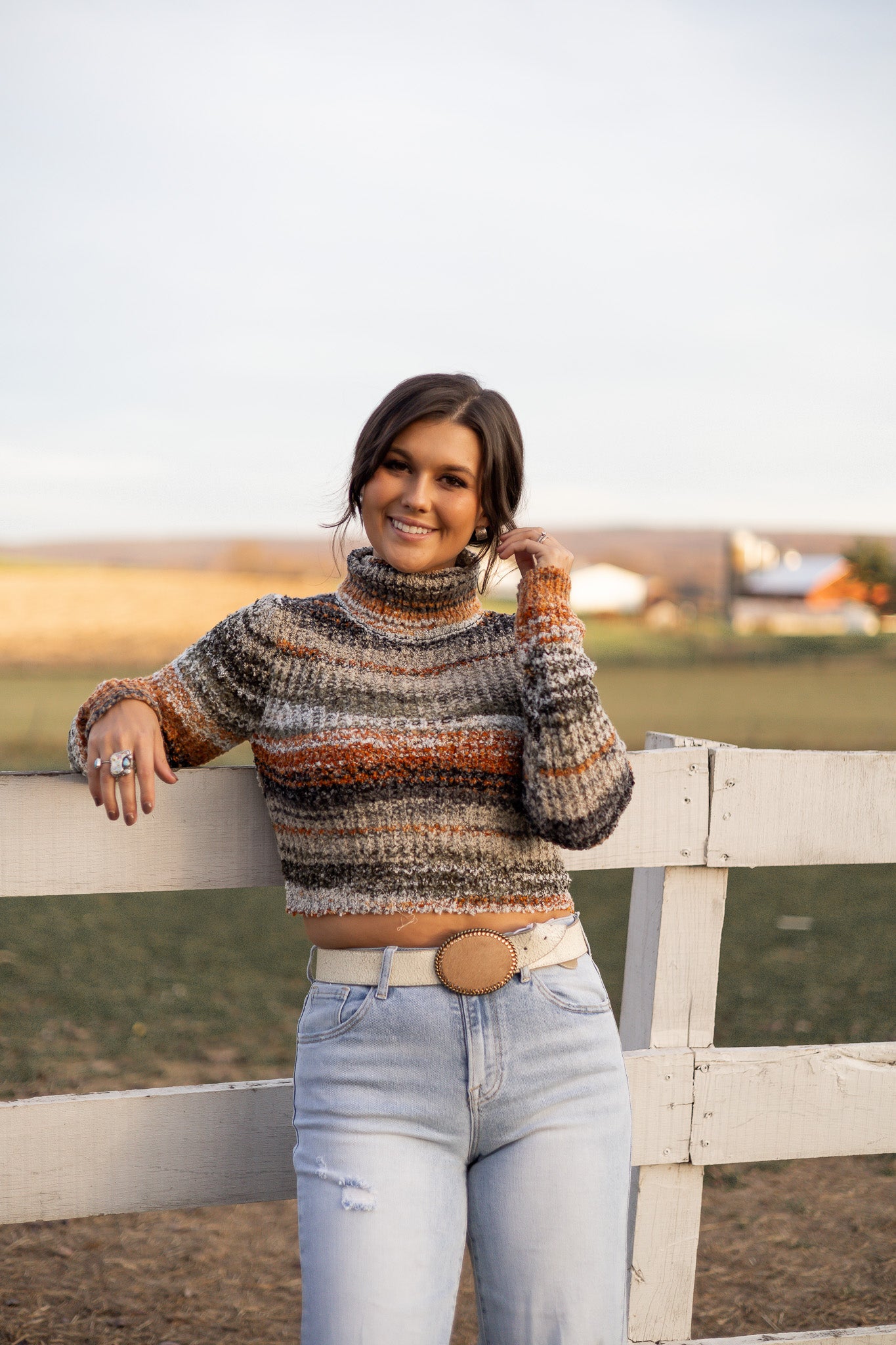 Ember Striped Knit Sweater