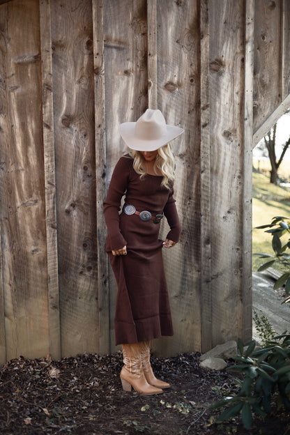 Alpine Knitted Maxi Sweater Dress