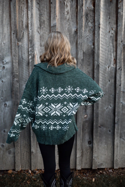 Evergreen Oversized Knit Pullover