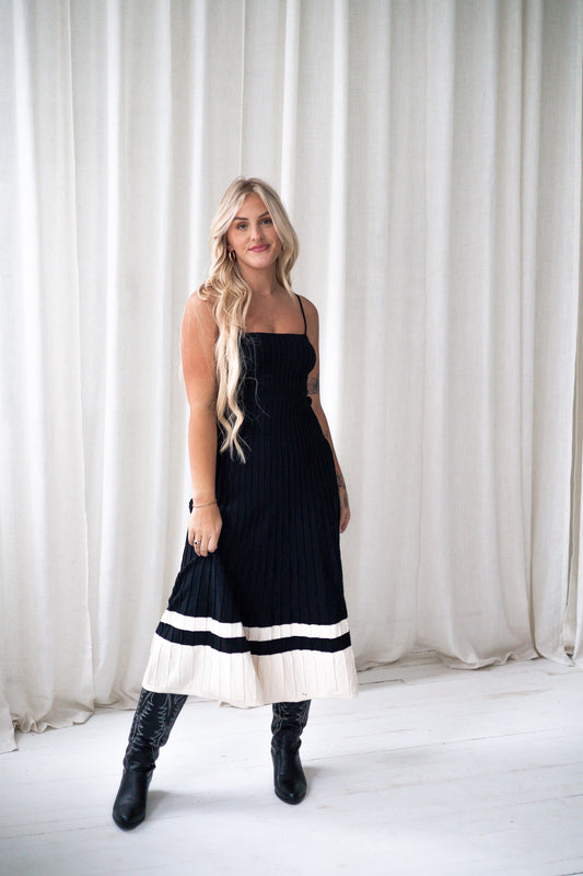 Ebony Knit Midi Dress