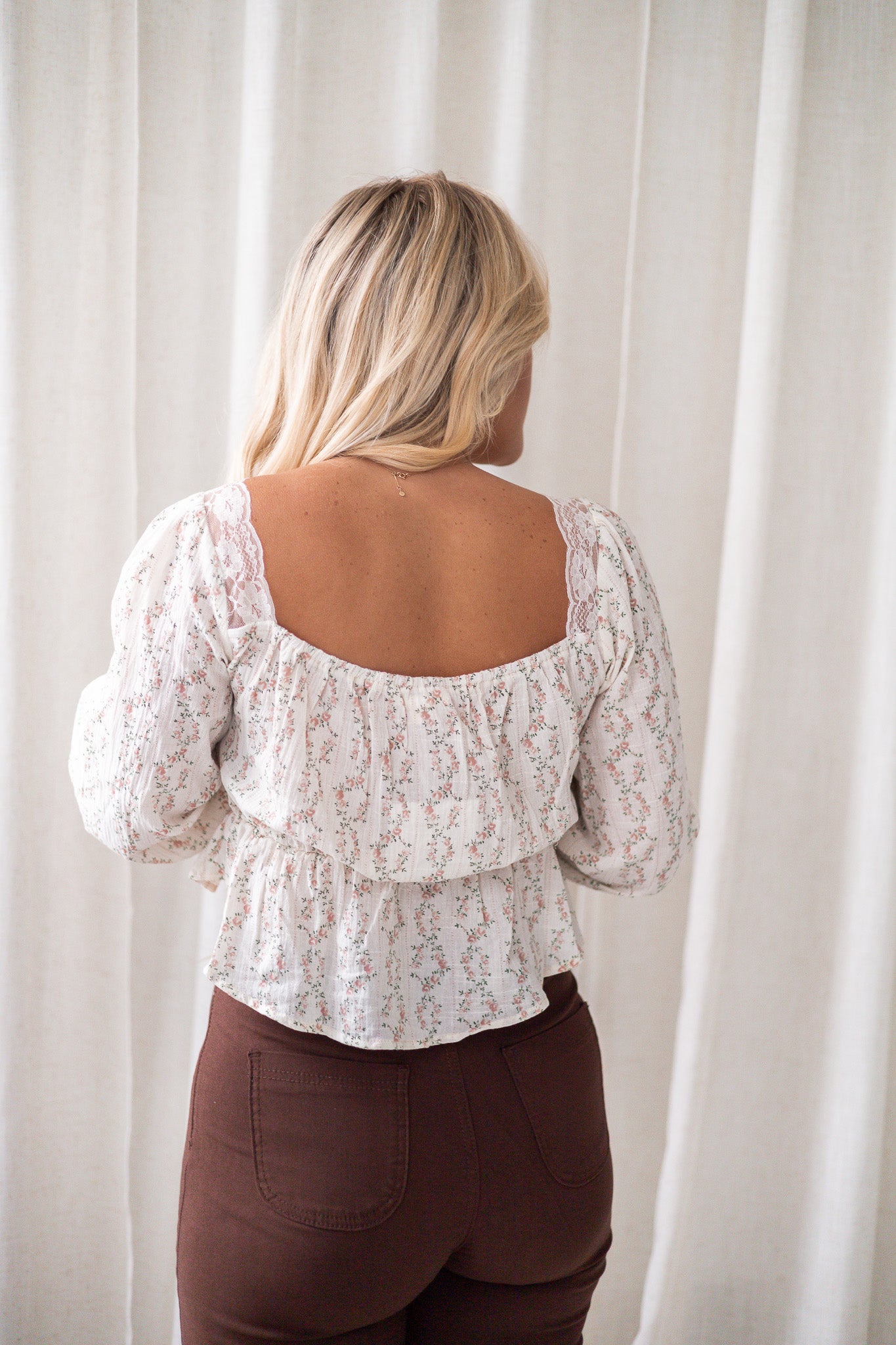 Magnolia Floral Lace Top