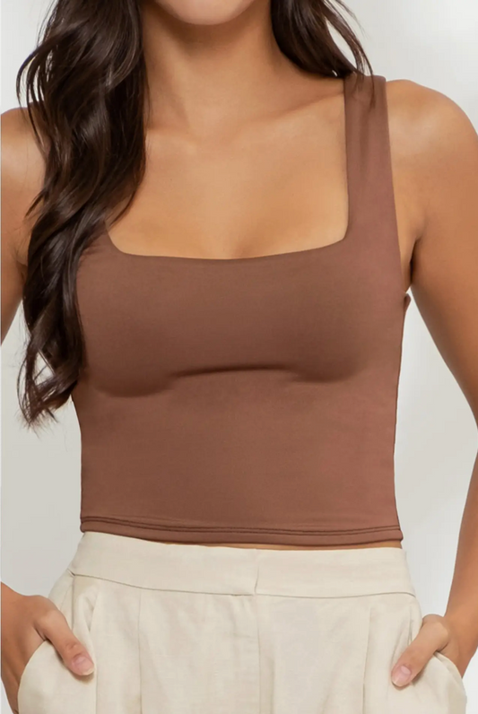 Align Tank - Chocolate