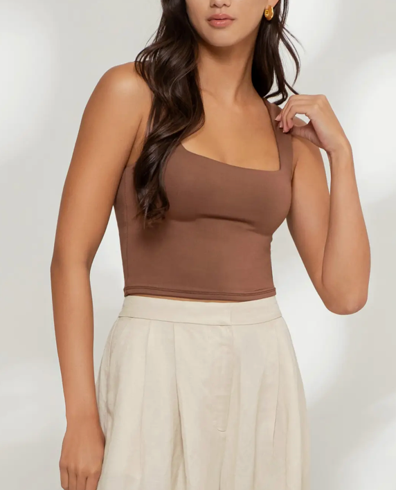 Align Tank - Chocolate