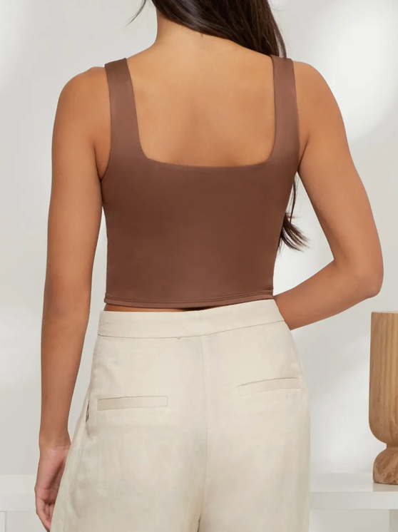 Align Tank - Chocolate