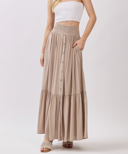Heirloom Vanilla Maxi Skirt - Cream